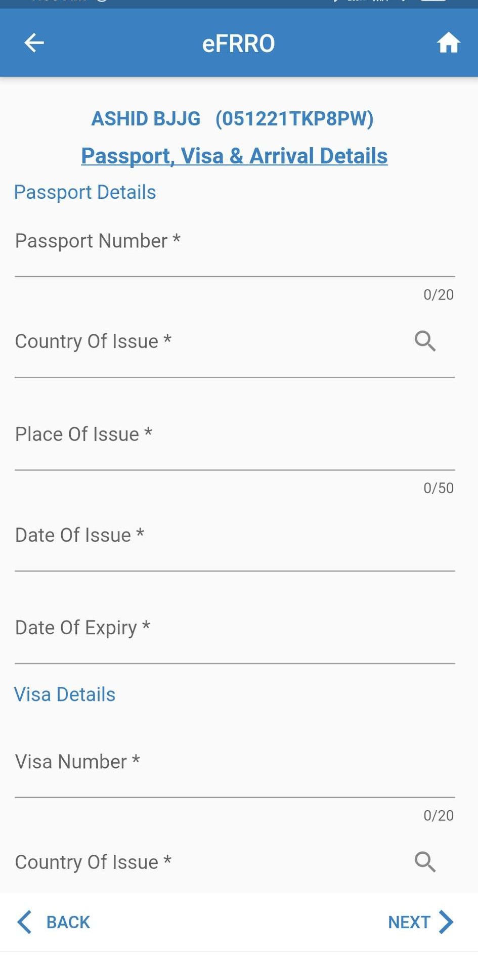 Passport-visa-Arrival-Detals